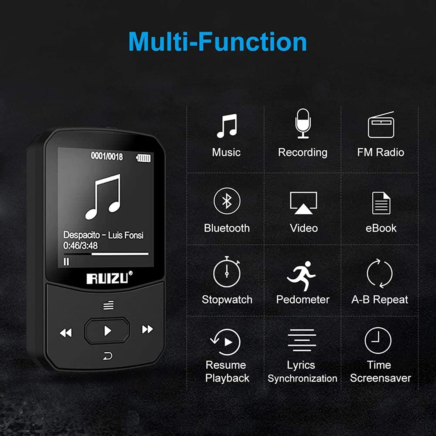 RUIZU X52 MP3 PLAYER - Image 8
