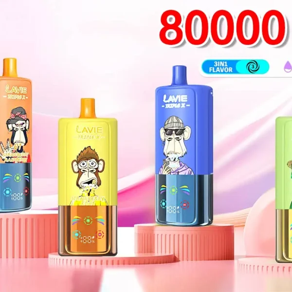 Lavie 80000 Puffs 3 in 1 Flavors Disposable Vape