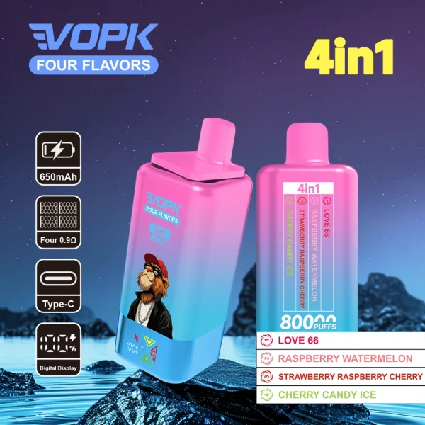 Vopk 80000 puffs 4 in 1 flavor Disposable Vape
