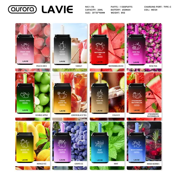 Aurora 11000 Puffs Can Design Disposable Vape
