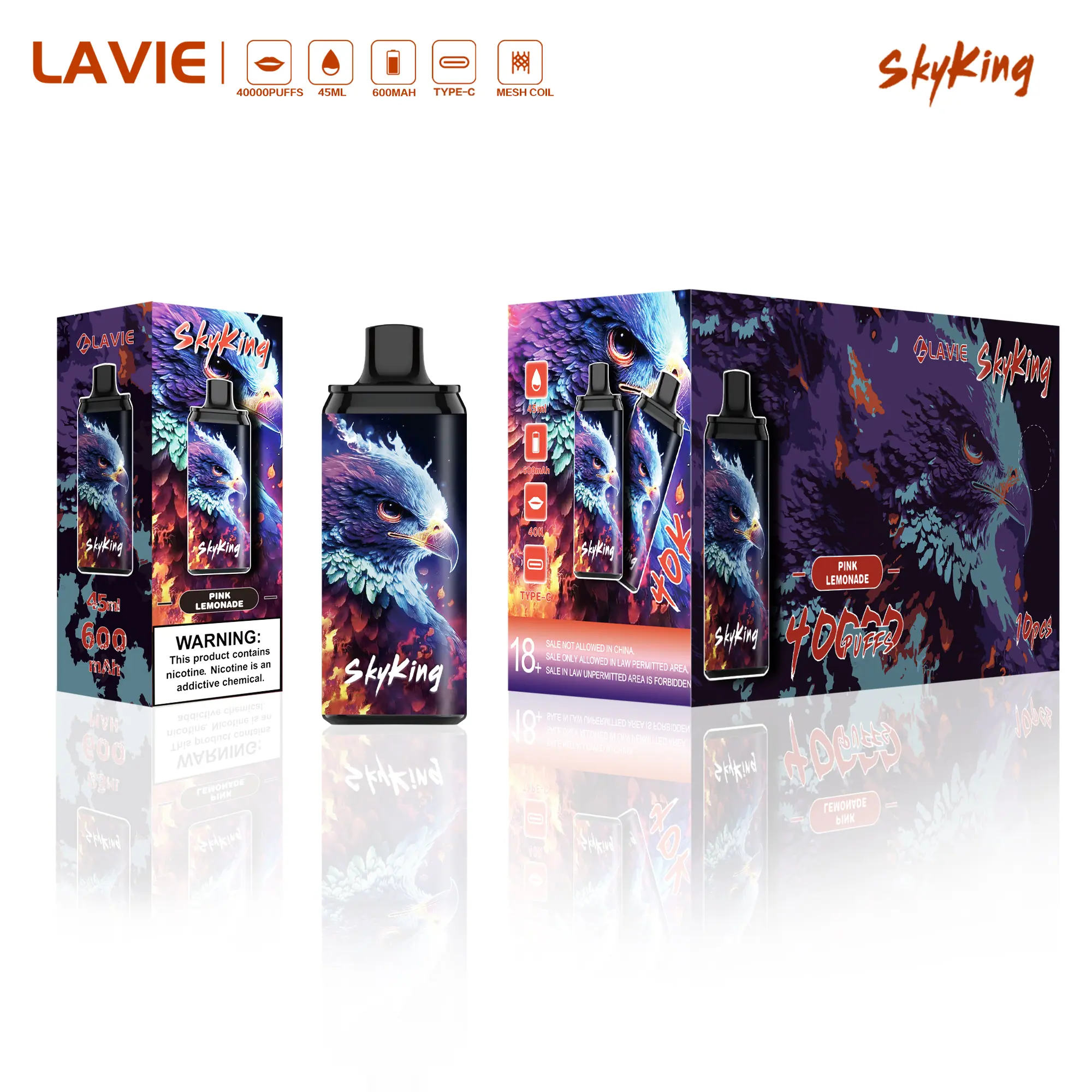 Lavie Skyking 40000 Puffs Lasting Disposable Vape Pack